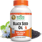 Botanic Choice Aceite de Semilla Negra, 500 mg - 60 Cápsulas Vegetales Líquidas