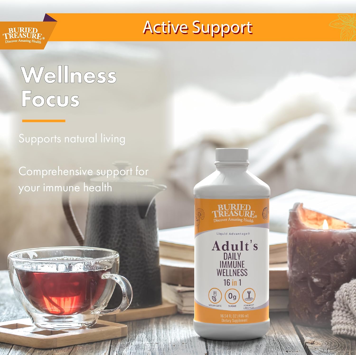 Buried Treasure Adult Daily Immune Wellness - Apoyo Inmunológico - 473ml