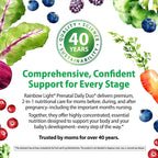 Rainbow Light Prenatal DHA Vitaminas - 30 Comprimidos y 30 Cápsulas Blandas - Omega-3 (DHA y EPA) para Apoyo Materno e Infantil
