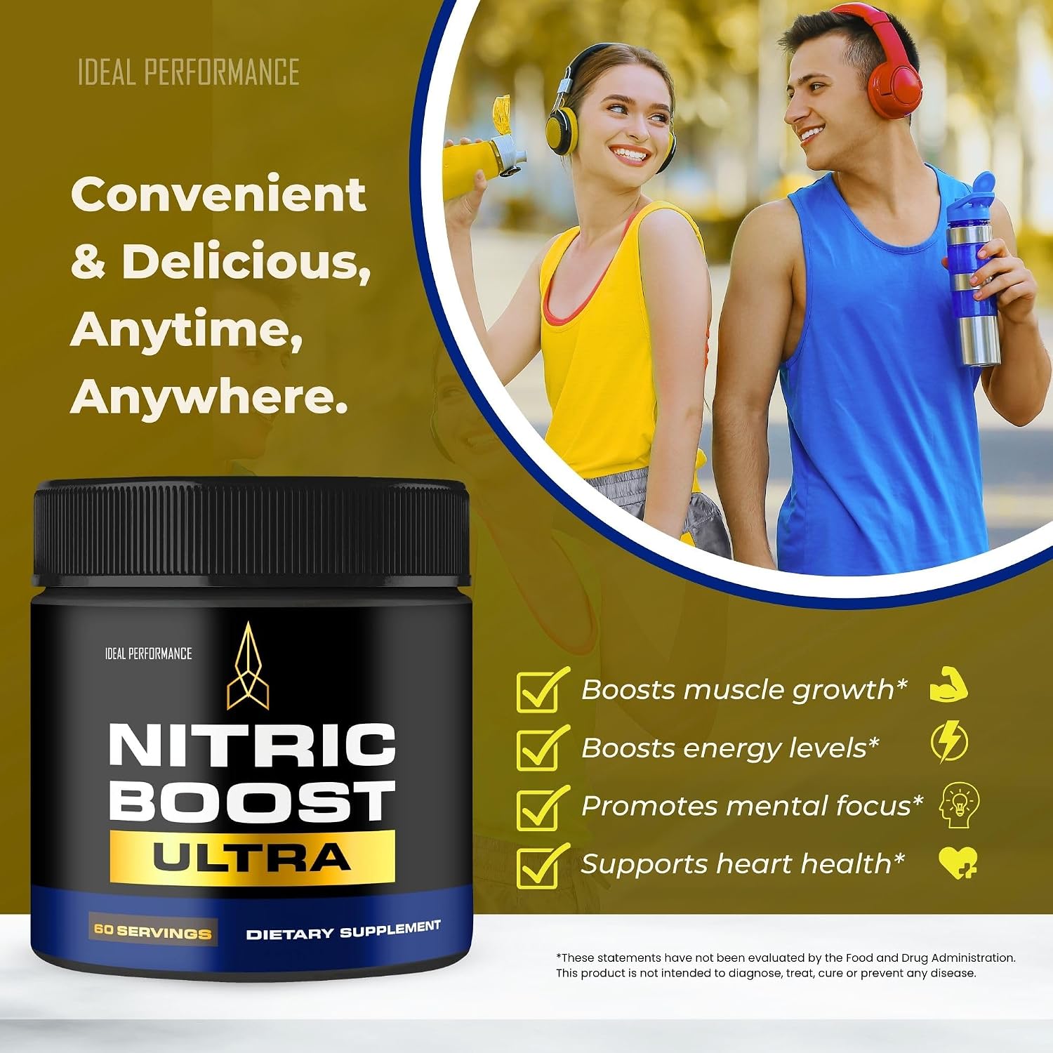Nitric Boost Ultra Purple Powder - Suplemento para Hombres con BCAA (2 Envases)