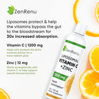 Zenrenu Bebida Liposomal de Vitamina C y Zinc (150 ml)
