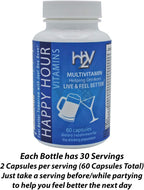 Happy Hour Vitamins Multivitamínico - Para Después de Beber - 30 Cápsulas