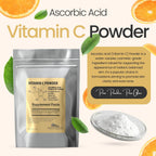 Pure Vitamin C Powder Organic (8 Oz / 226 g) Ácido Ascórbico en Polvo
