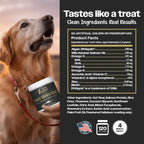 K9-Innovations - Daily Skin & Coat Dog Chews Salmon Flavor - Reduce Itching & Paw Chewing, Omega 3 & VIT C for Skin Health - 1-4 Month Supply (120qty)