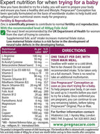 Vitabiotics Pregnacare Antes de la Concepción 30 Comprimidos