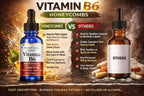 Vitamina B6 Líquida Gotas - Piridoxina HCl, 30 ml - Alta Potencia, Sin Alcohol