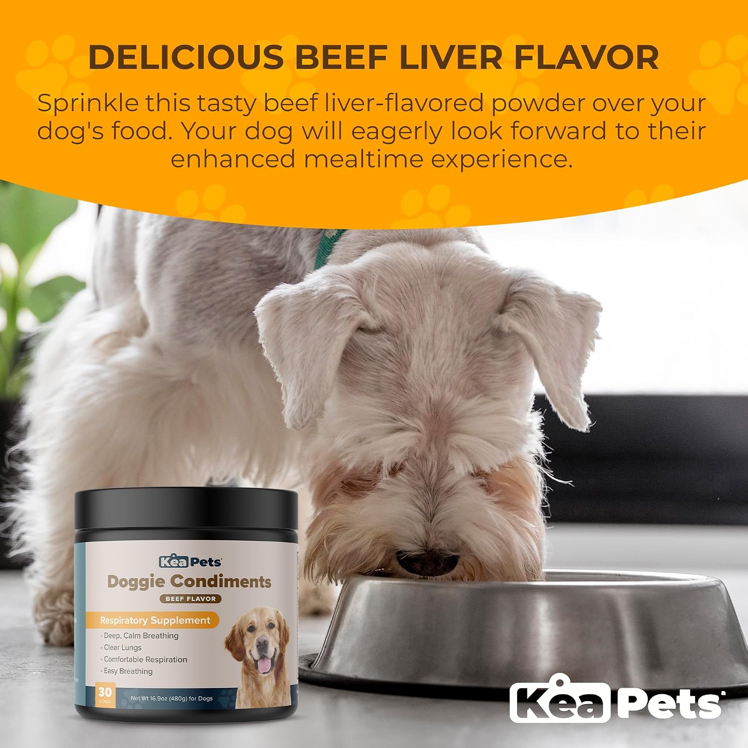 Doggie Condiments Suplemento Respiratorio para Perros - Apoyo Natural para la Respiración, Congestión y Tos