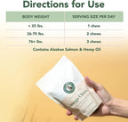 Veterinary Naturals Hemp Oil & Salmon Oil Chews for Dogs - 60 Soft Chews