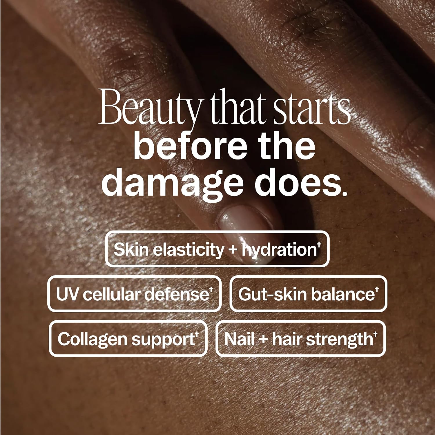 Ora Organic Hair, Skin, and Nails Support - Beyoutiful - Suplemento de Belleza con Vitaminas B y Biotina para Cabello Saludable, Niacina para la Piel - 60 Cápsulas Veganas