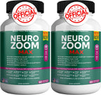 Neuro Zoom Max Extra Strength - Apoyo Cerebral con Ingredientes Herbales, 60 Cápsulas
