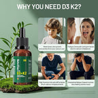 Gotas Orgánicas de Vitamina D3 y K2 con Aceite MCT, 10.000 UI + 100 mcg (MK-7), 320 Dosis
