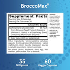 Jarrow Formulas BroccoMax Sulforaphane Generator 35 mg - 60 Cápsulas Vegetales de Liberación Retardada