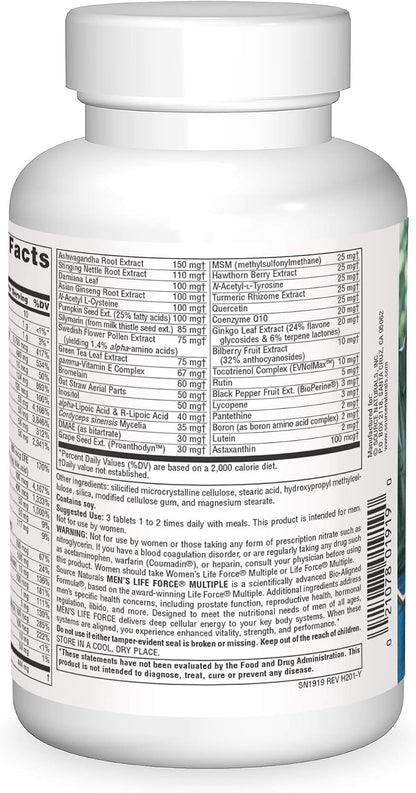 Source Naturals Men's Life Force – Sistema inmunitario: La vitamina C, el zinc y otros nutrientes presentes en la – Image 2