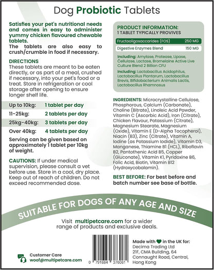 Multipetcare Probióticos para Perros – 5 – Perros de menos de 10 kg: 1 comprimido al día – Image 5