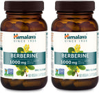 Himalaya Berberine 1000 mg - 60 Cápsulas Vegetales - Complemento Alimenticio Vegano sin Gluten