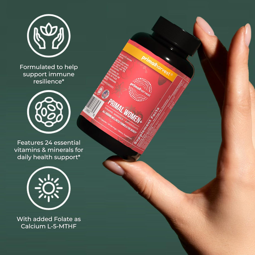 Primal Harvest Women+ - Multivitamínico Diario para Mujeres