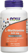 NOW Foods L-Methionine 500 mg - 100 Capsules (3-Pack)