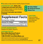 Nature Made Vitamina D3 1000 IU (25 mcg) - 300 Cápsulas Blandas