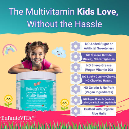 EnfanteVITA All in One Kids Vitamins - – Zinc: contribuye a la función normal del sistema inmunitario (ID 2919). – Image 2
