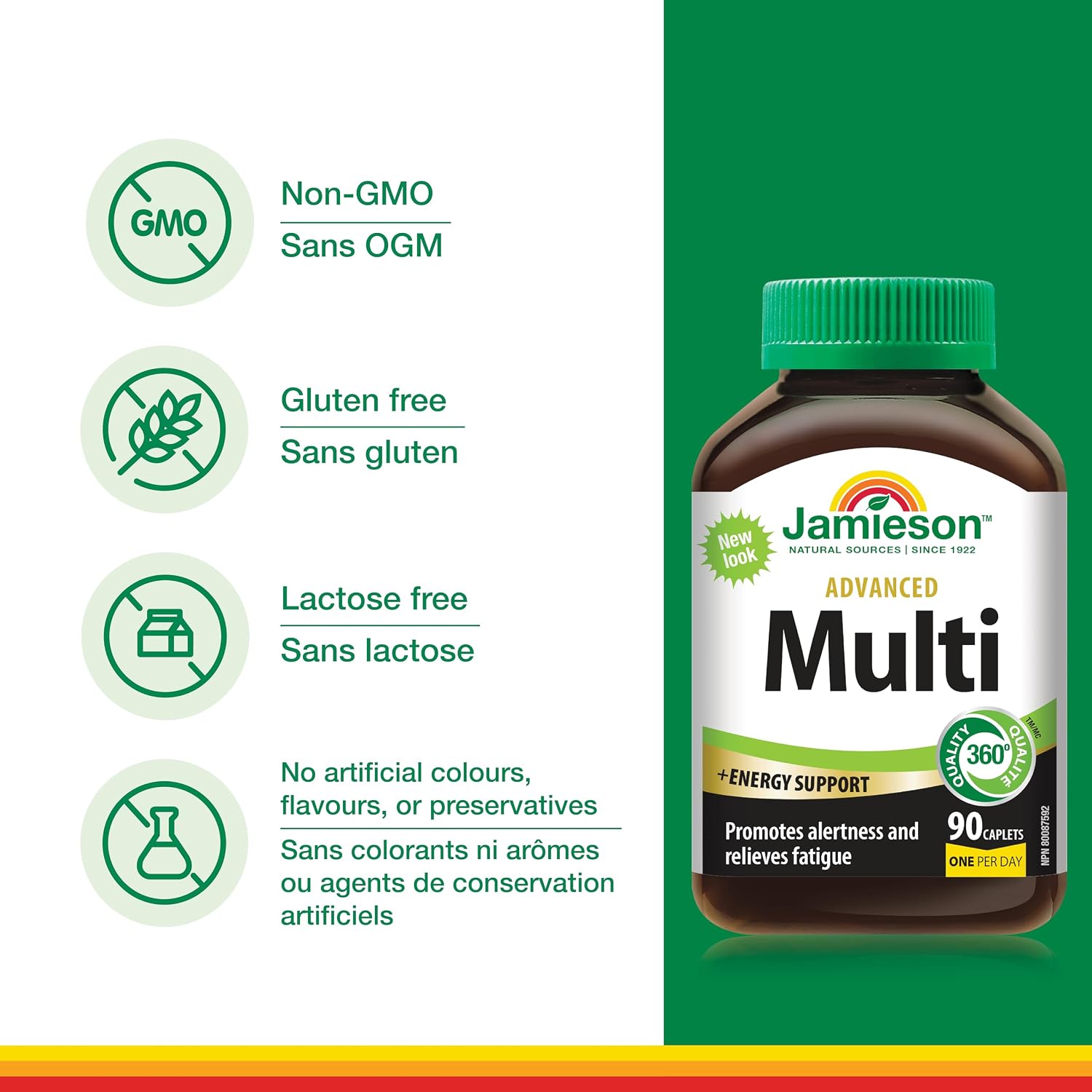 Jamieson Advanced Multi + Energy Support, 90 comprimidos