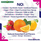 Pack de 2: Gomitas de Vitamina D 50 mcg (2000 UI) Sin Azúcar - Spring Valley + Guía y Pastillero