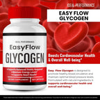 Easy Flow Glycogen Support Cápsulas - Fórmula Oficial, Máxima Potencia, 60 Cápsulas