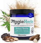 Doggie Herbs Apoyo Renal Orgánico para Perros Mayores - Polvo de Rehmannia y Cordyceps - Suplemento para la Salud Renal y de la Vejiga - Grado Humano