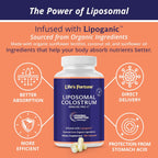 Life's Fortune Calostro Bovino Liposomal 1500 mg - 180 Cápsulas