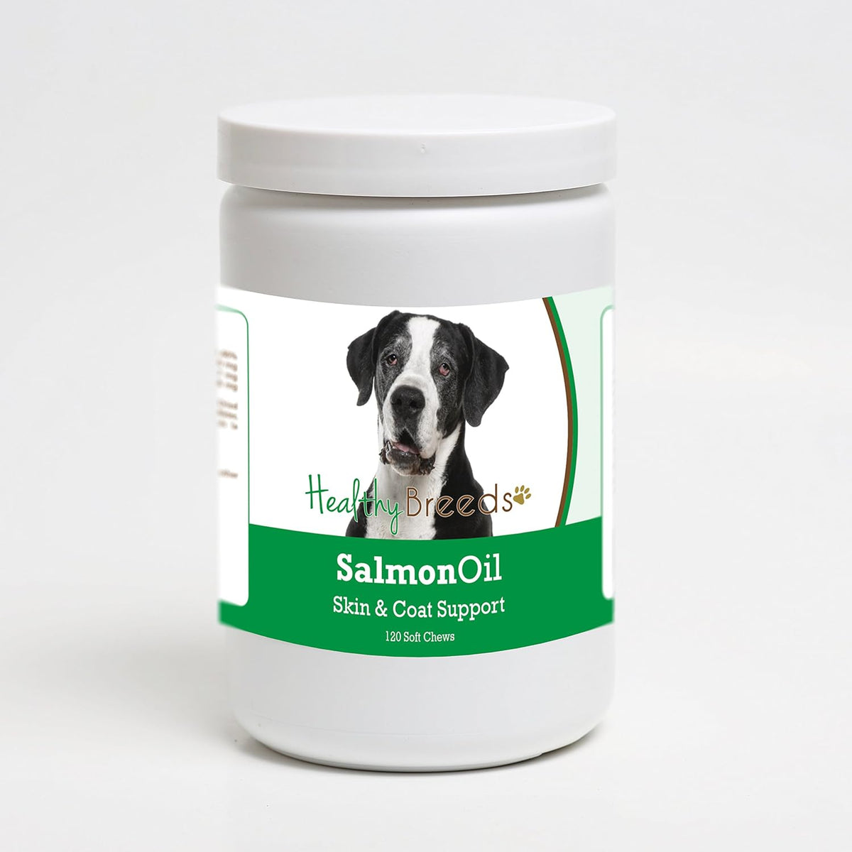 Healthy Breeds Great Dane Salmon Oil Soft Chews 120 Count – Image 1