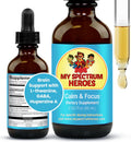 Calm & Focus Drops - Suplemento de apoyo cognitivo con L-teanina, GABA y Huperzina A (60 ml)
