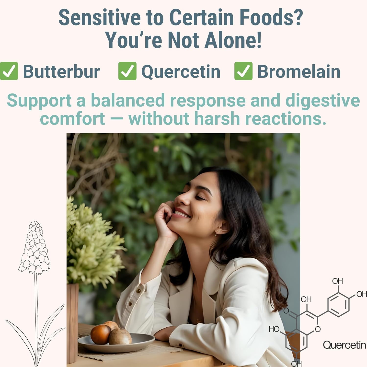 SHIZAM DAO Bromelain Enzyme Gummies with Butterbur, Quercetin, Stinging Nettle Root Extract - 500mg