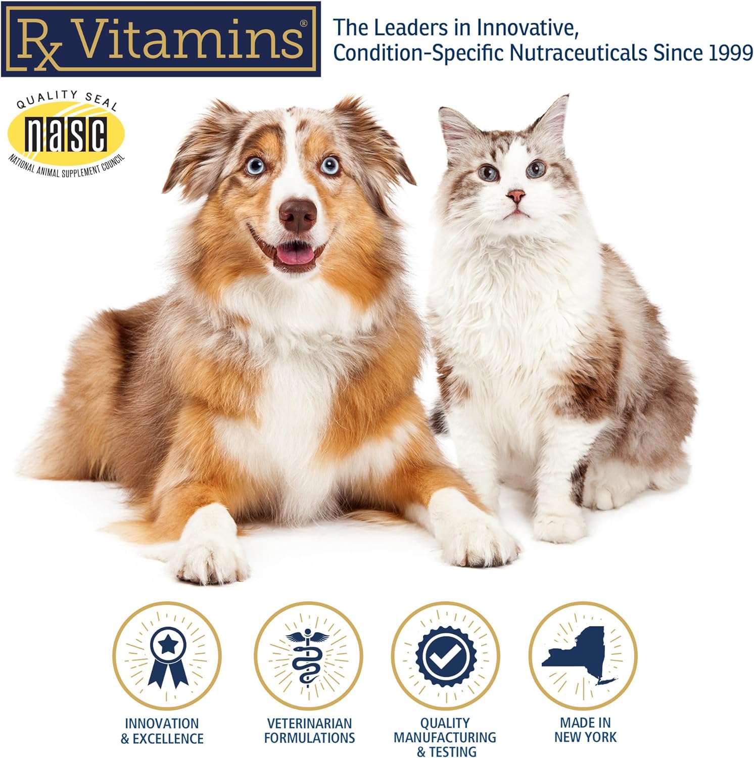 Rx Vitamins Bio-C - Vitamina C para Perros y Gatos con Bioflavonoides de Limón - 113 g