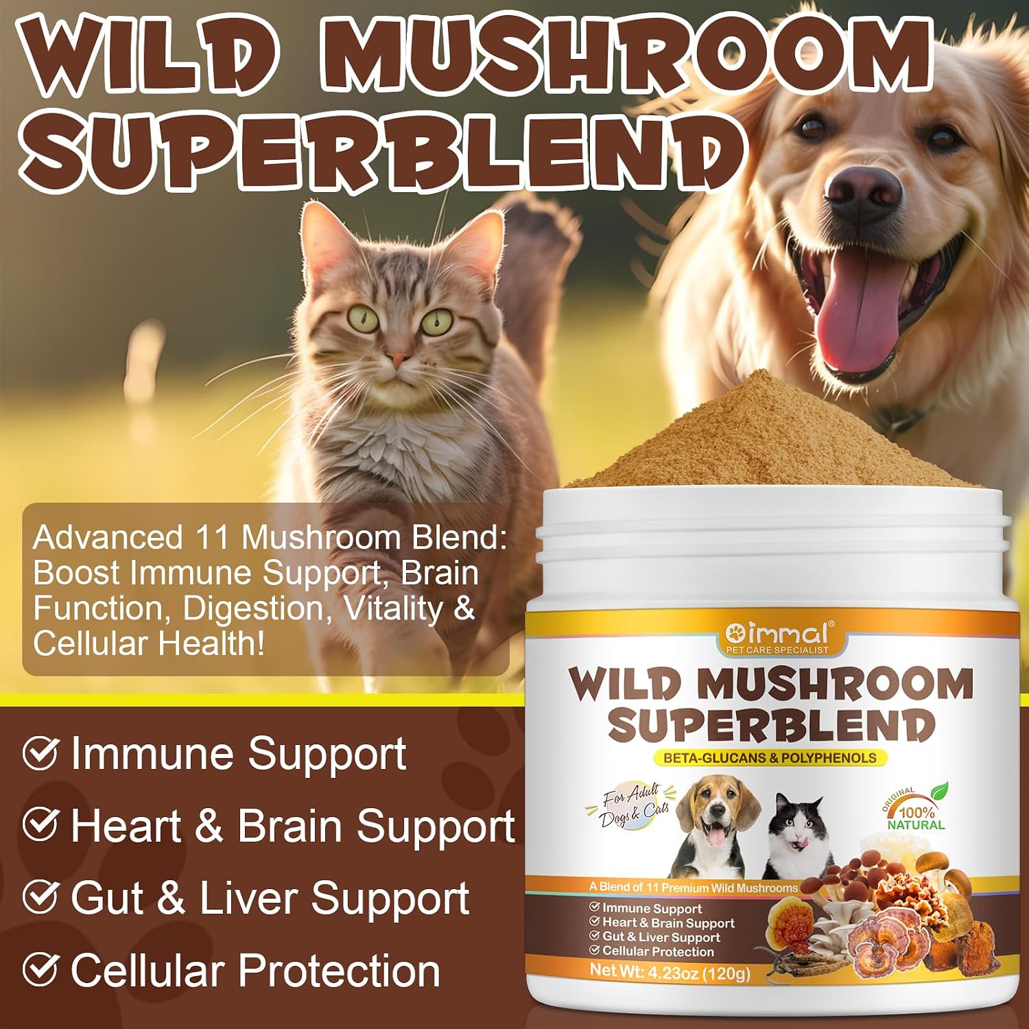 Wild Mushroom Superblend para Bultos y Protuberancias, 125 ml