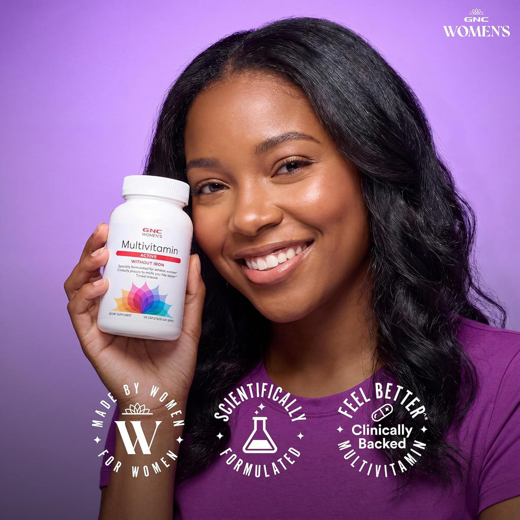 GNC Multivitamínico Active para Mujeres Sin Hierro - 180 Comprimidos