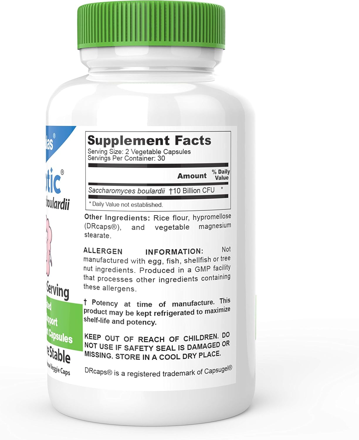 DrFormulas Saccharomyces Boulardii Probiotic 10B CFU - 60 Capsules