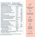 BabyRx Complete Postnatal+ - Vitaminas Postnatales con Omega-3 DHA, EPA, Colágeno, Folato, Hierro, 60 Cápsulas