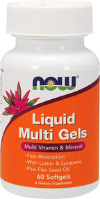 NOW Foods Multi Líquido, 60 Cápsulas Blandas (Paquete de 2)