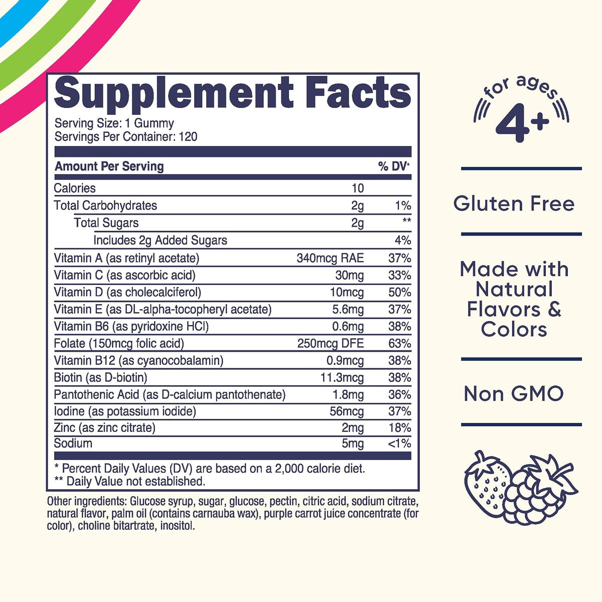 Nutricost Gomitas Multivitamínicas para – Formato práctico: Cada frasco contiene 120 gominolas, equivalentes a 120 – Image 2
