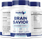 Mindful Wellness Advanced Brain Savior Cápsulas (5 Paquete) - 300 Cápsulas para 5 Meses