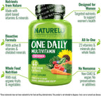 NATURELO Multivitamínico Diario para Mujeres – 60 Cápsulas