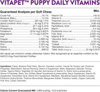 NaturVet VitaPet Multivitamínico Diario para Cachorros con Soporte para el Aliento (70 masticables suaves)