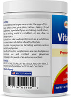 Best Naturals 100% Pure Vitamin C Powder Non-GMO 1 lb (454 g) - Ácido Ascórbico (Paquete de 2)