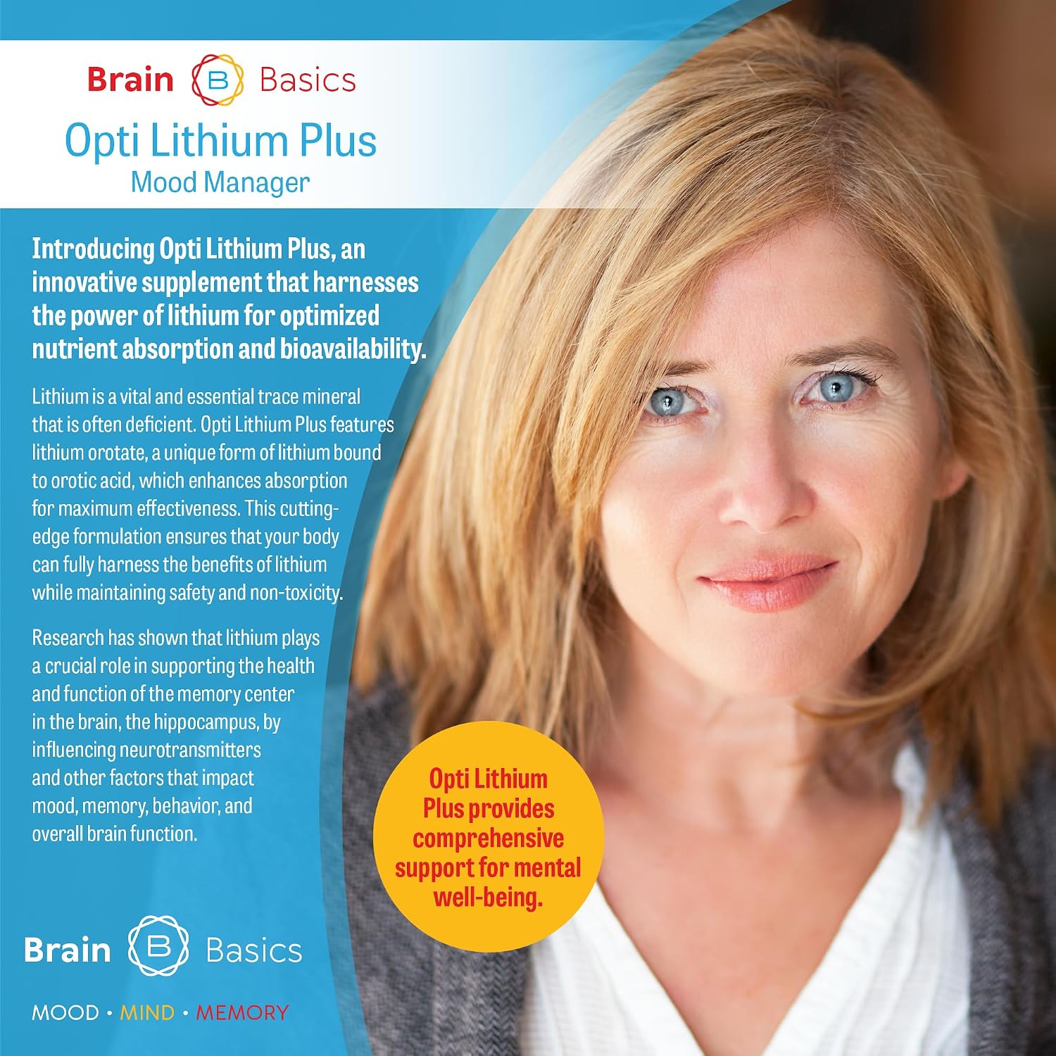 Opti Lithium Plus: Suplemento para la Salud Cerebral y Cognitiva
