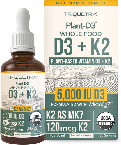 Organic Plant D3 + K2 | 5000 UI D3 + 120 mcg – Personas interesadas en la salud ósea y cardiovascular: la – Image 8