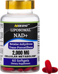 Nikoni Liposomal NAD+ 2000 mg con TMG y Pterostilbeno - 60 Cápsulas Blandas