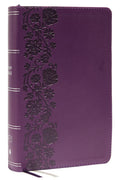 Biblia KJV: Letra Grande, Una Columna, 43.000 Referencias Cruzadas, Tapa Púrpura, Tamaño Personal, Letra Roja, Comfort Print