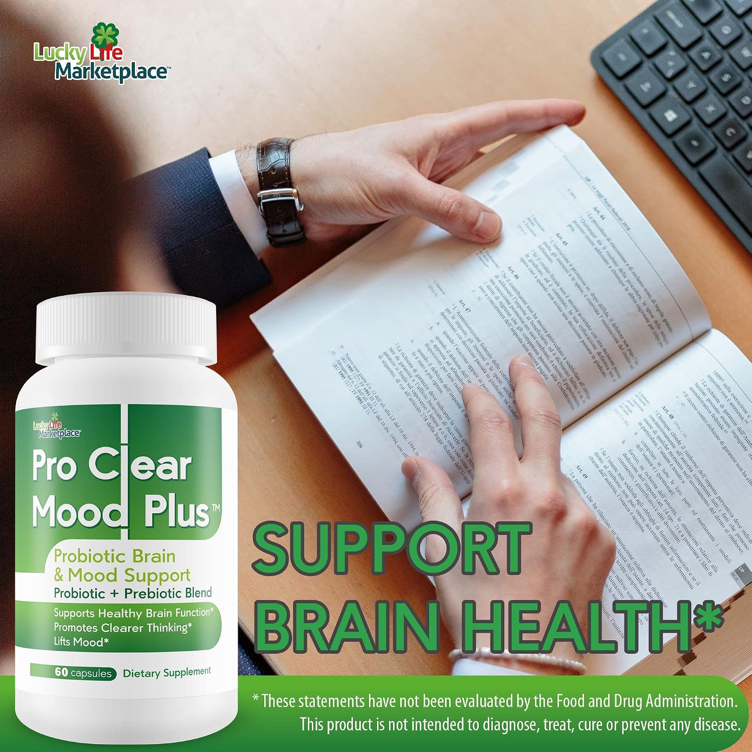 Pro Clear Mood Plus – Probiótico para el estado de ánimo y la salud cerebral