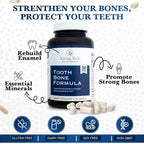 Living Well Dr. Michelle Tooth and Bone Formula con D3, K2 - 120 Cápsulas