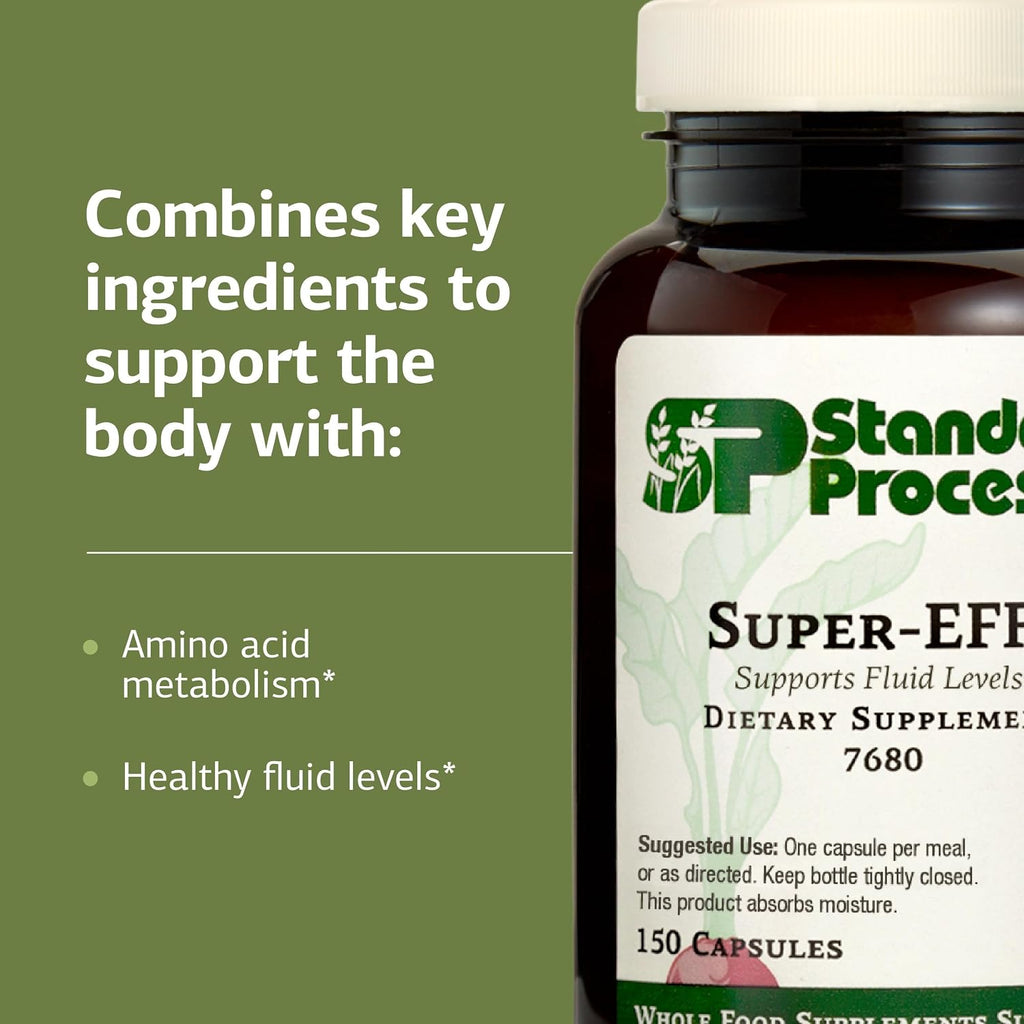 Standard Process Super-EFF – Suplemento dietético para los niveles de líquidos y energía – 150 cápsulas