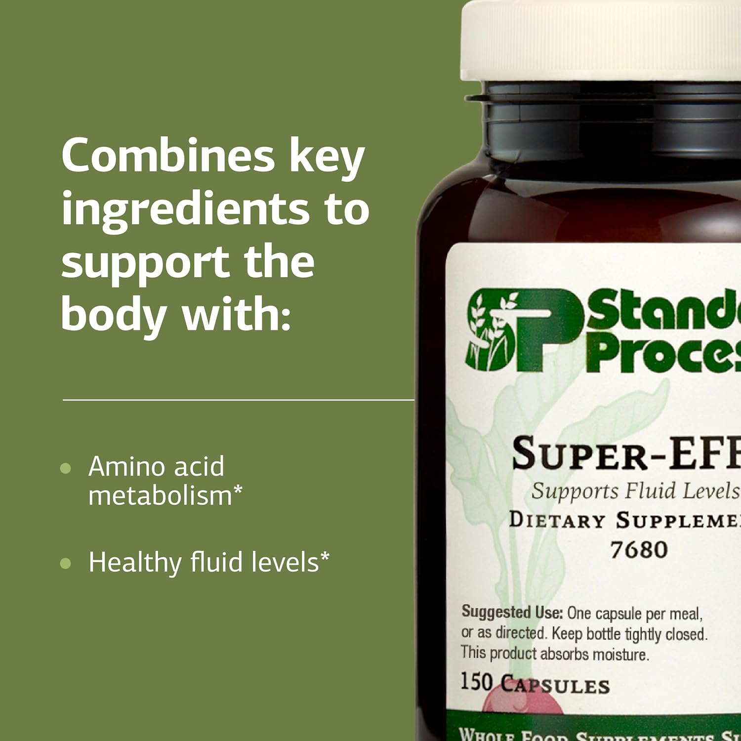 Standard Process Super-EFF – Suplemento dietético para los niveles de líquidos y energía – 150 cápsulas